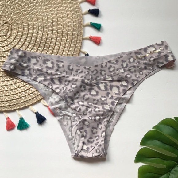 Victoria’s Secret Incredible Brazilian Panty Gray Leopard Large NEW - Picture 3 of 5